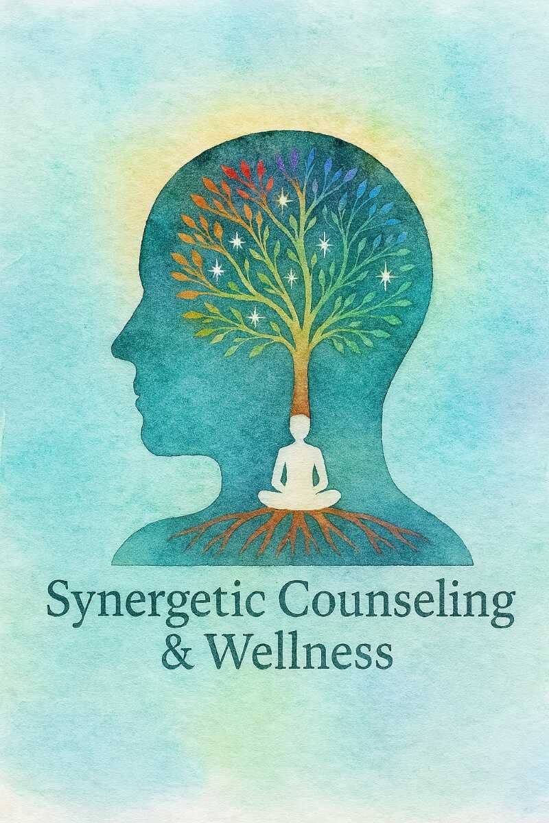Synergetic Counseling & Wellness illustration logo